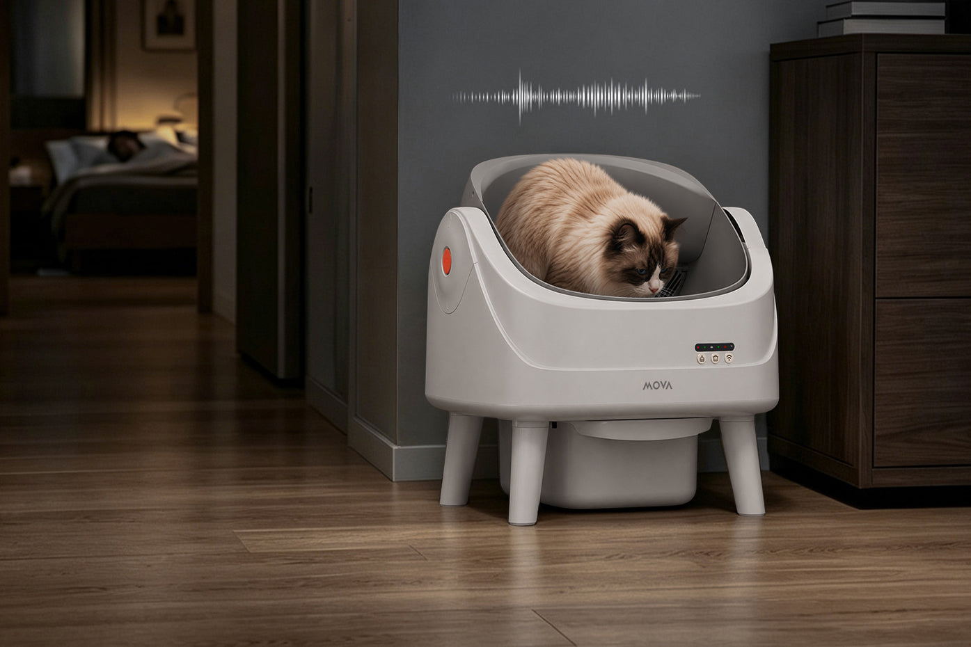 MOVA LB10 Air Self-Cleaning Litter Box 40dB Low Noise