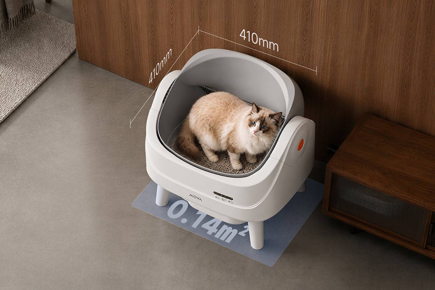 MOVA LB10 Air Self-Cleaning Litter Box Open-Top Freedom