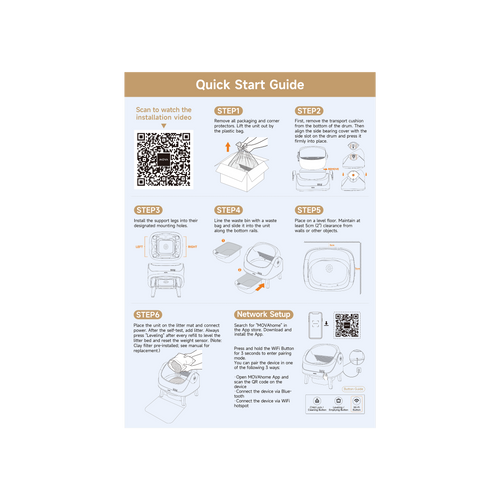 
              

MOVA LB10 Air Self-Cleaning Litter Box Quick Start Guide 1x

            