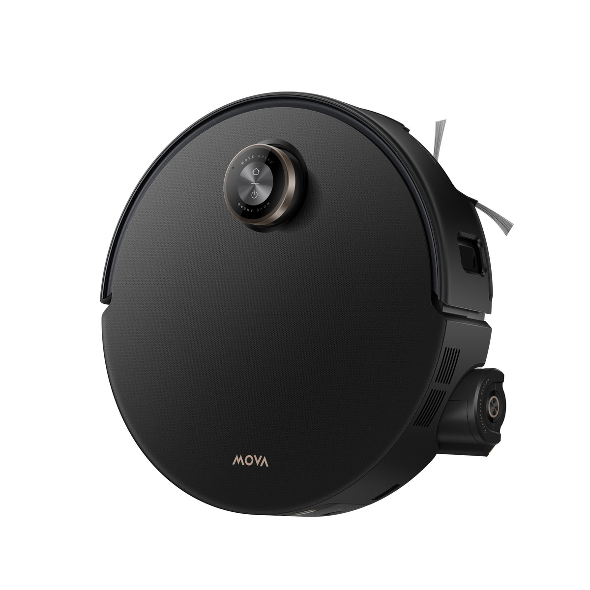 Black MOVA Z60 Ultra Roller Complete robot shown from an elevated three-quarter angle