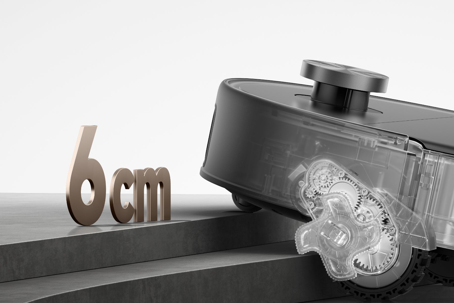 MOVA V70 Ultra Pure Robot Vacuum Up to 6cm* Obstacle-Crossing