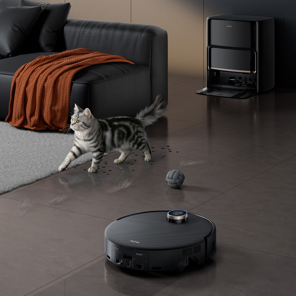 mova z60 ultra roller complete AI petmate mode – clean, entertain, capture fun moments