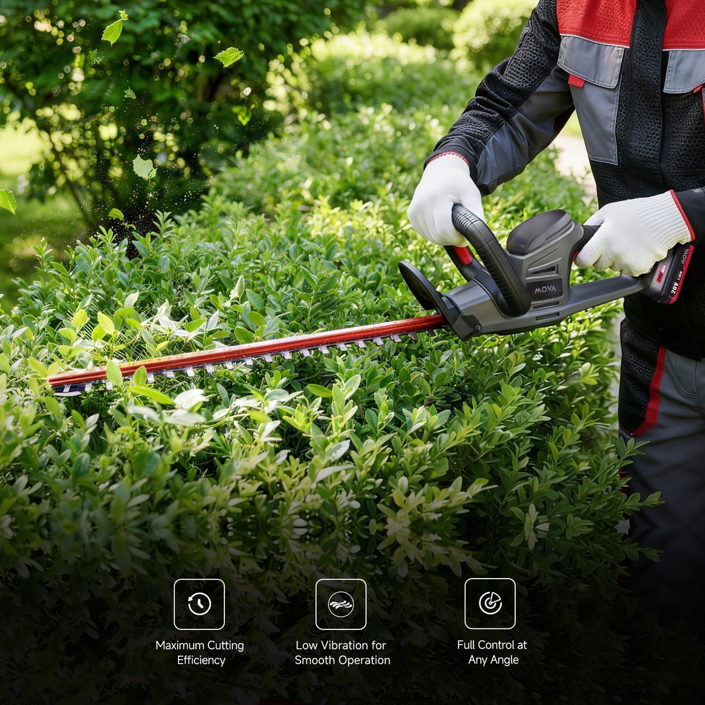 MOVA 20V 55cm Hedge Trimmer
