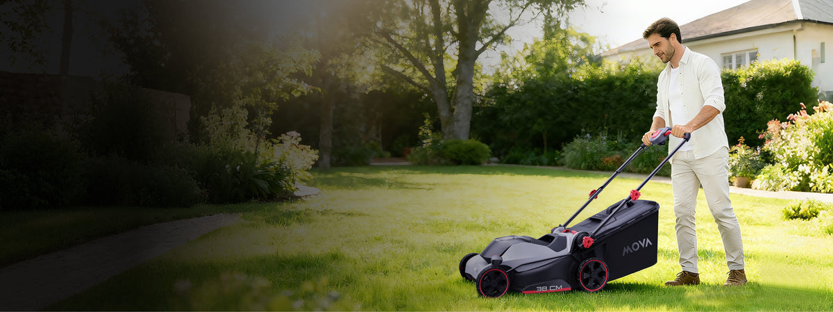 MOVA 40V 38cm Brushless Lawn Mower 5 Key Features for Effortless Mowing