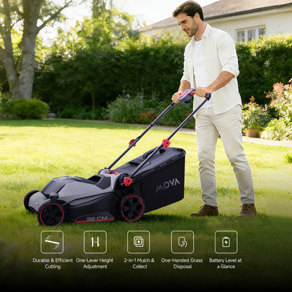 MOVA 40V 38cm Brushless Lawn Mower