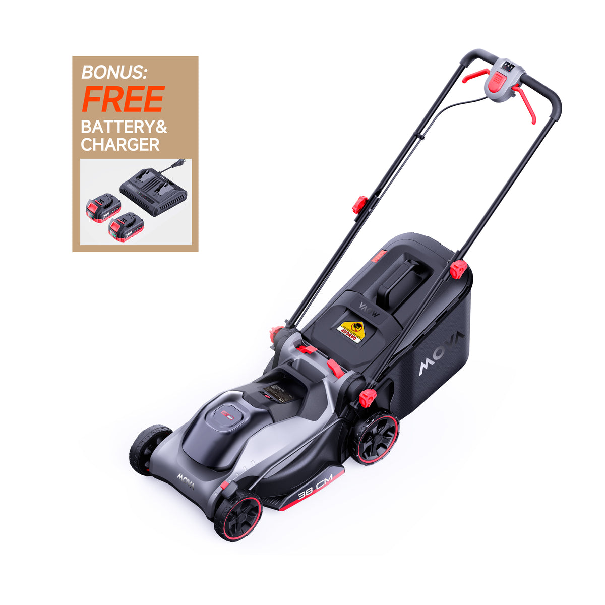 MOVA 40V 38cm Brushless Lawn Mower
