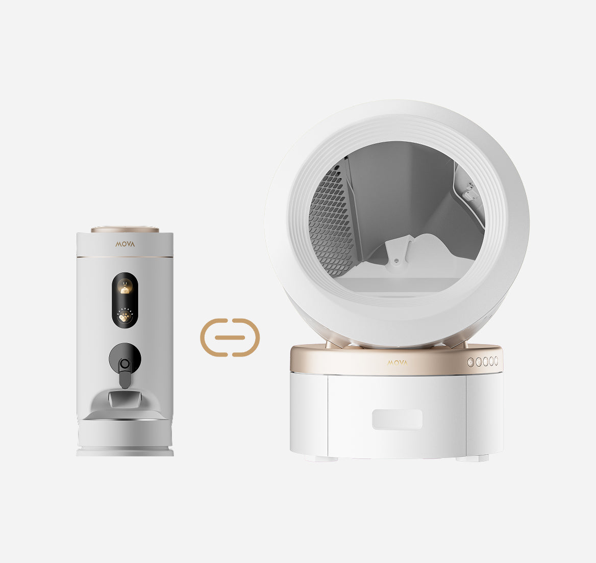 MOVA MeowgicPod LR10 Prime Syncs with MOVA Pet Feeder