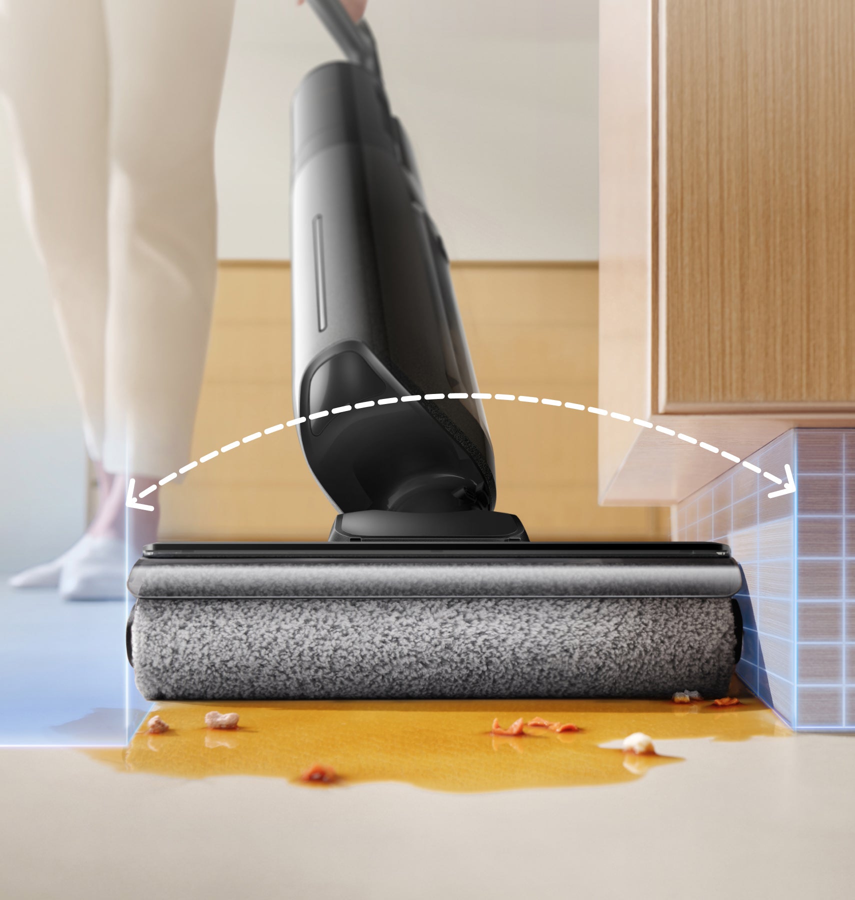 MOVA M10 Neo Kit Wet and Dry Vacuum Spotless Results from Edge to Edge
