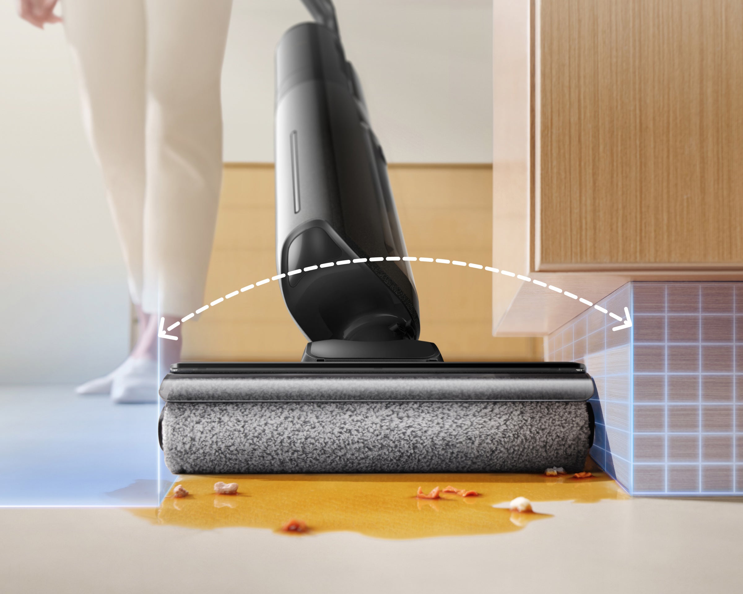 MOVA M10 Neo Kit Wet and Dry Vacuum Spotless Results from Edge to Edge