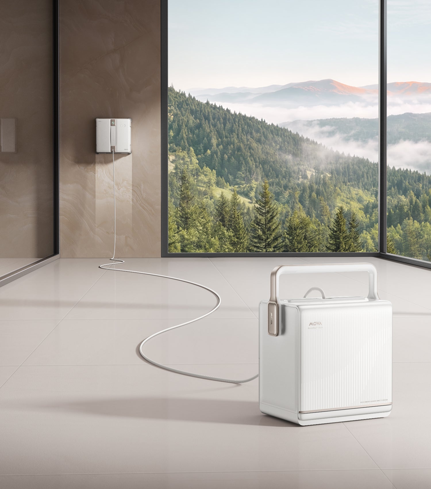 MOVA T1 Station Window Cleaning Robot Ultra-Long Reach. Unbreakable Strength.