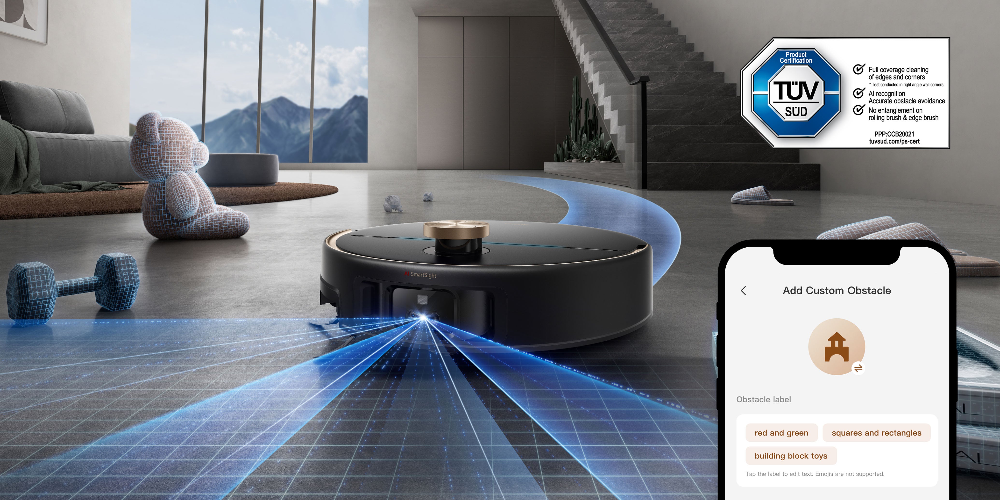 Smart Obstacle
Avoidance & App Control